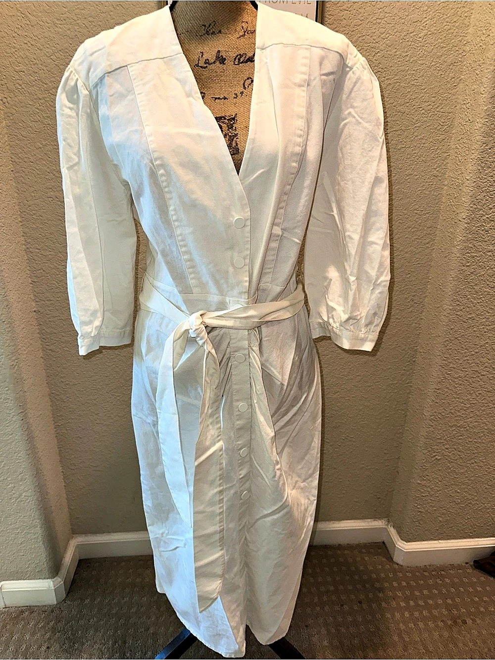 Zara White Dress XL NWT